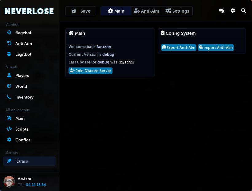 NeverLose.cc - Marketplace - Script